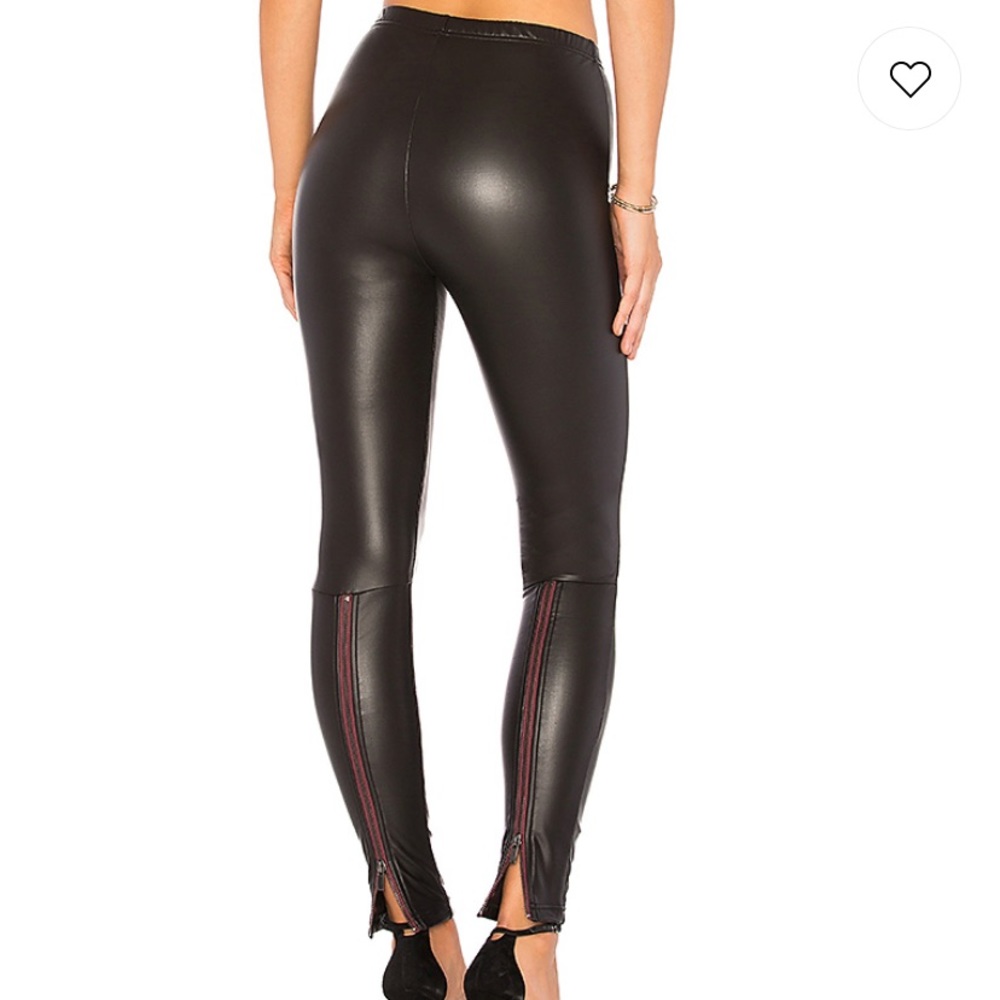 REVOLVE Plush fleece lined liquid leggings black